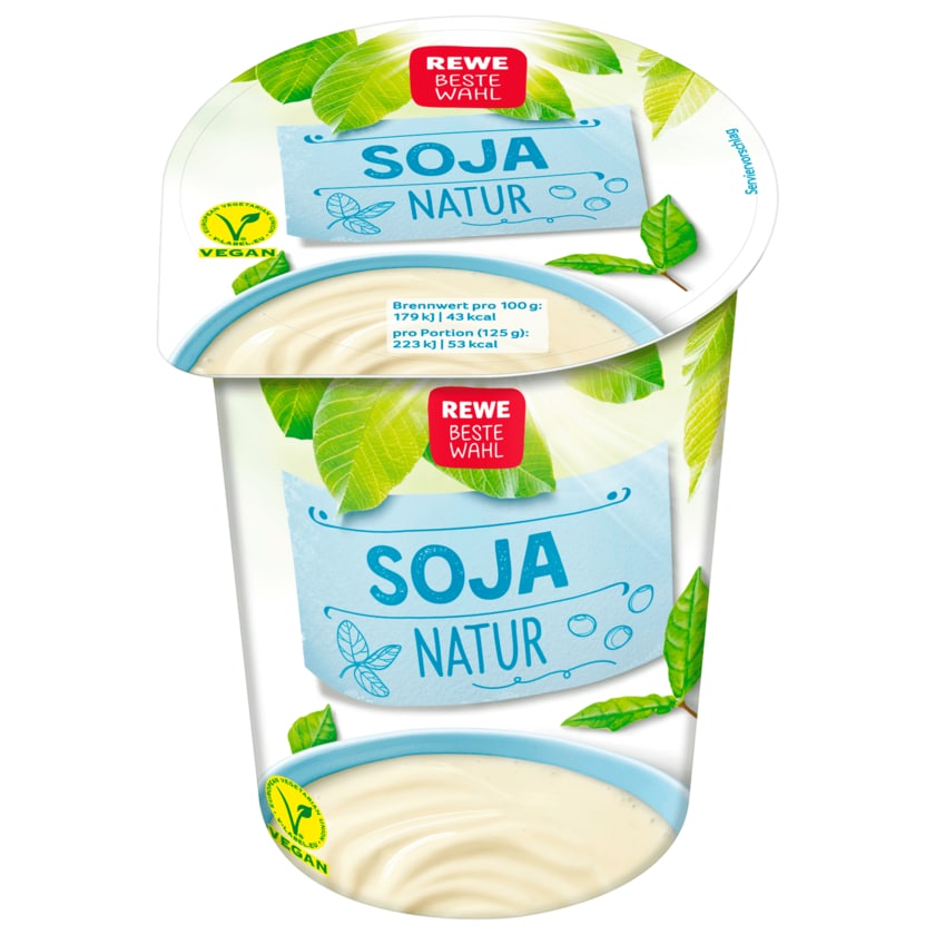 REWE Beste Wahl Soja-Joghurtalternative Natur 500g